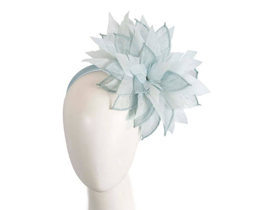MXA MA937 PALE BLUE FEATHERED Floral Fascinator