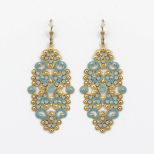 LAV er 3036 MARIELLE SKY AND PACIFIC OPAL SWK GOLD PLATED