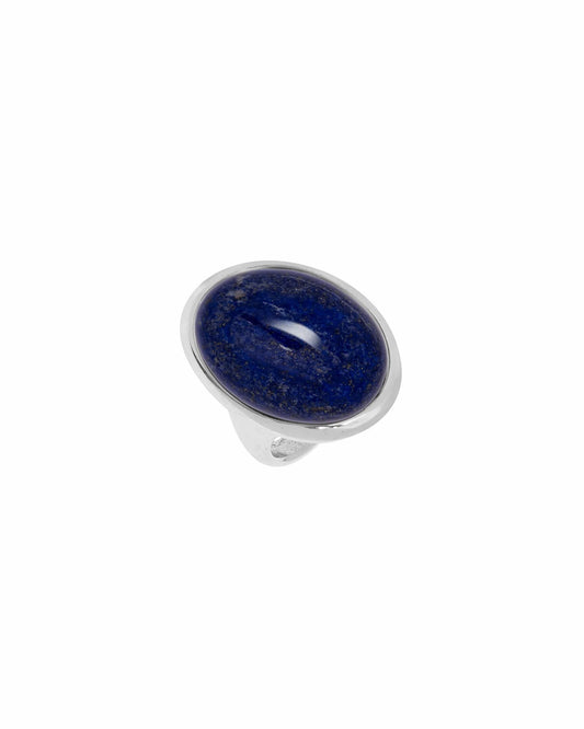 VDA IM rg SIZE SMALL/6  ENERGY LAPIS LAZULI STERLING SILVER PLATED